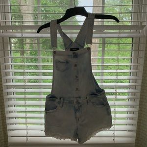 Vintage Denim Overall Shorts